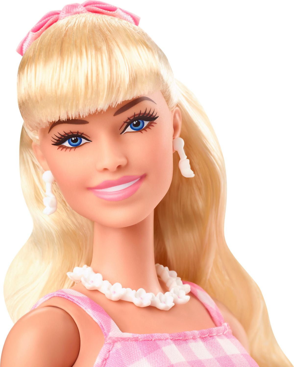 Barbie The Movie Collectible Doll Margot Robbie as Barbie in Pink Gingham Dress Ages 3 Walmart