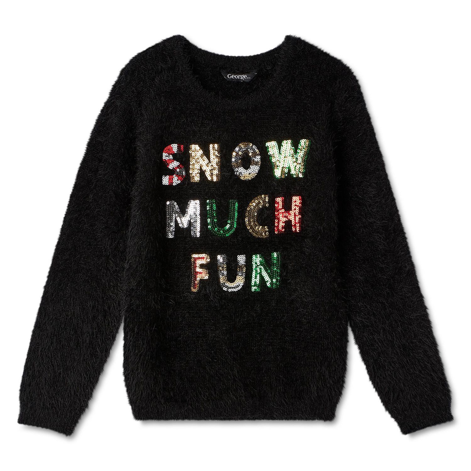 George Girls' Embellished Christmas Sweater | Walmart Canada