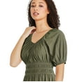 thumbnail image 2 of Robe maxi smockée George pour femmes, 2 of 6