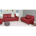 thumbnail image 4 of CorLiving Jazz Red Bonded Leather 2 Piece Sofa Set, 4 of 7