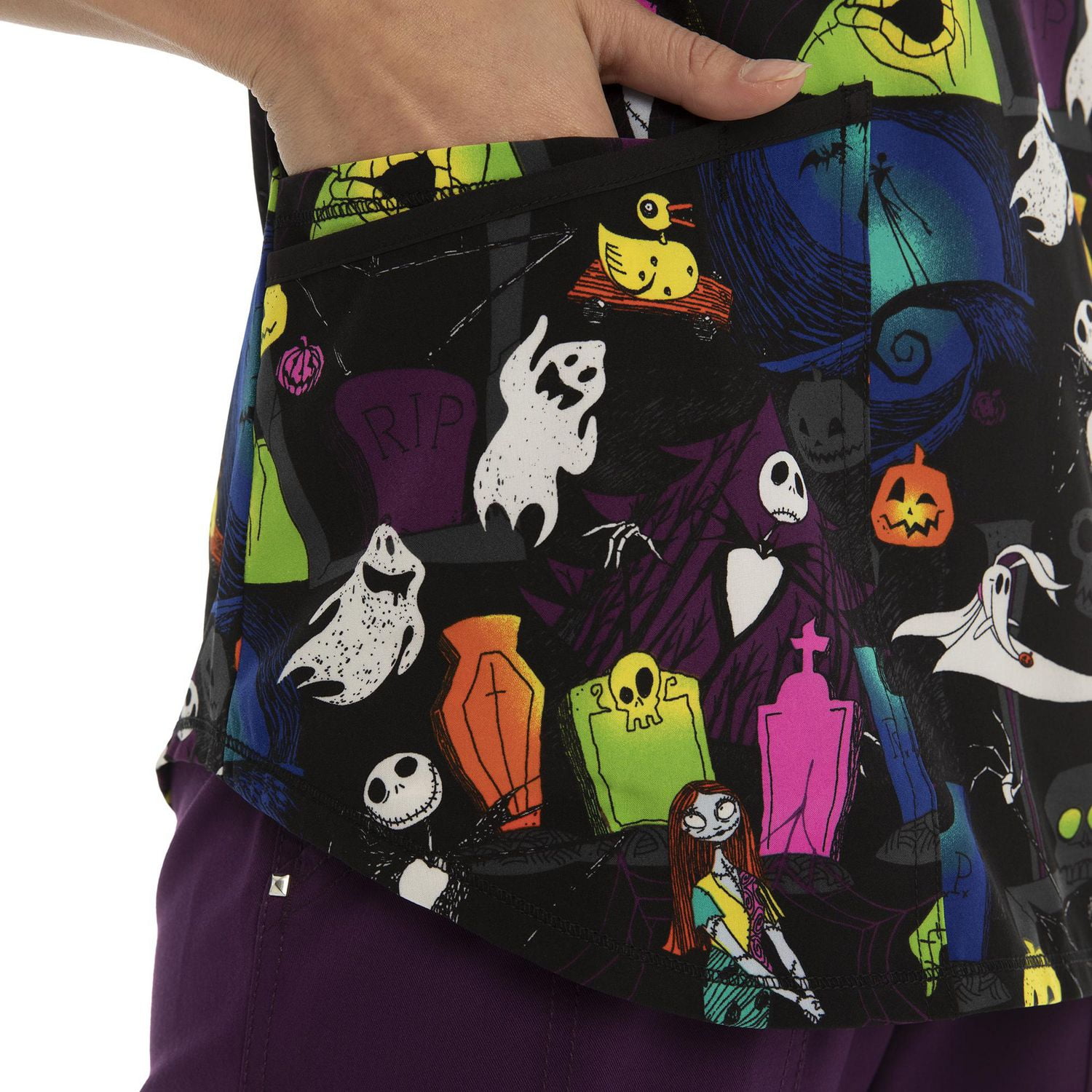 nightmare before christmas scrub top walmart