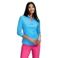 thumbnail image 1 of IZOD ZABRINA STRIPED ZIP PULLOVER, 1 of 4