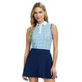 thumbnail image 3 of IZOD ALLY PRINTED SLEEVELESS POLO​, 3 of 4