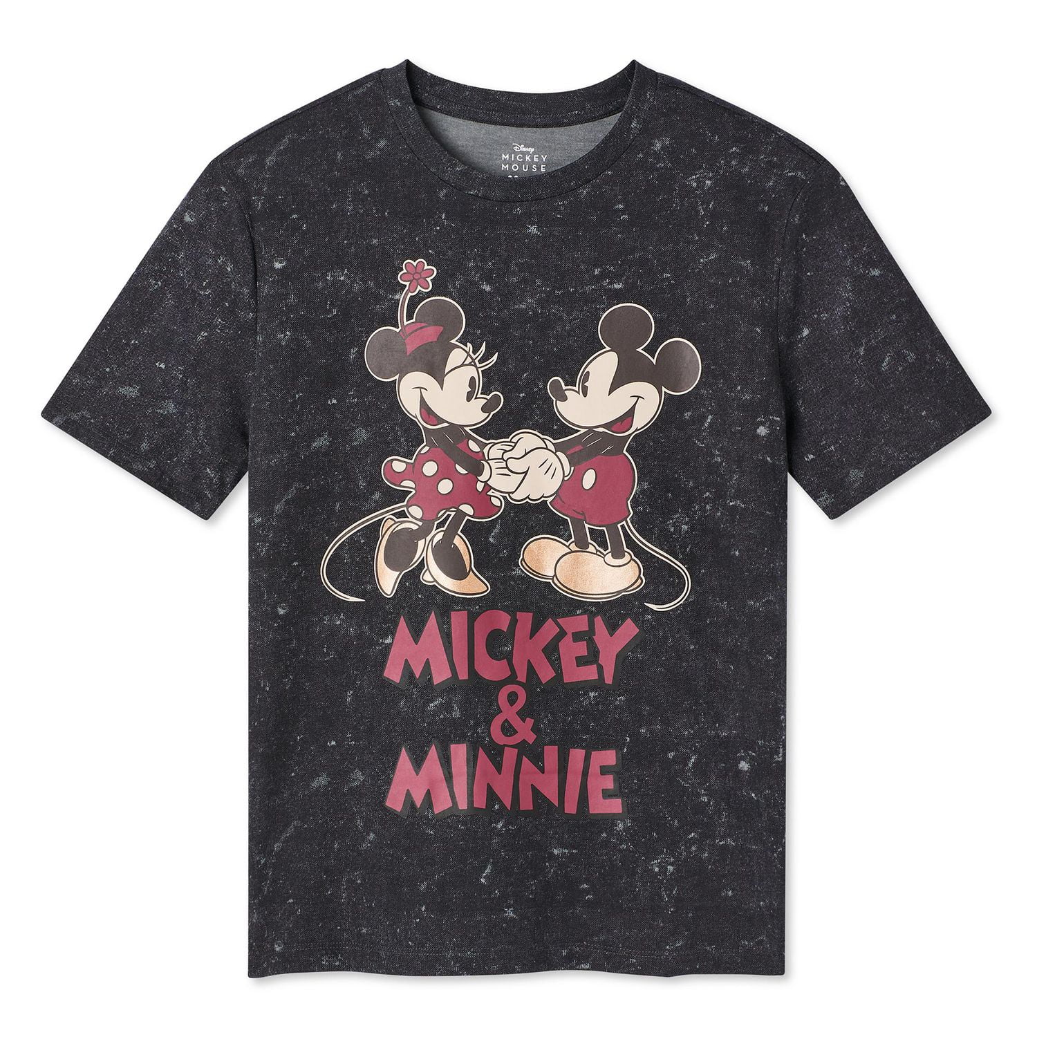 Disney Mickey Mouse T-shirt à manches courtes pour femme tenant la main