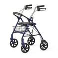 thumbnail image 2 of Medline 8" Basic Steel Rollator, Blue, 2 of 4