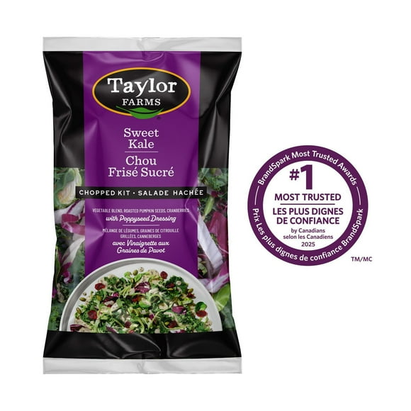 Kit de salade hachée au chou frisé sucré de Taylor Farms 340 g