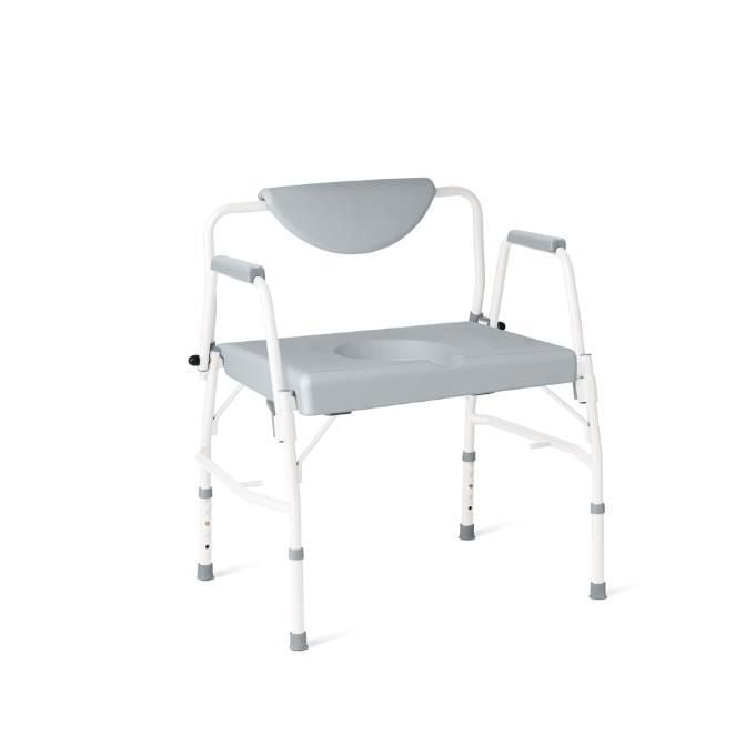Chaise d'aisance bariatrique en acier Medline