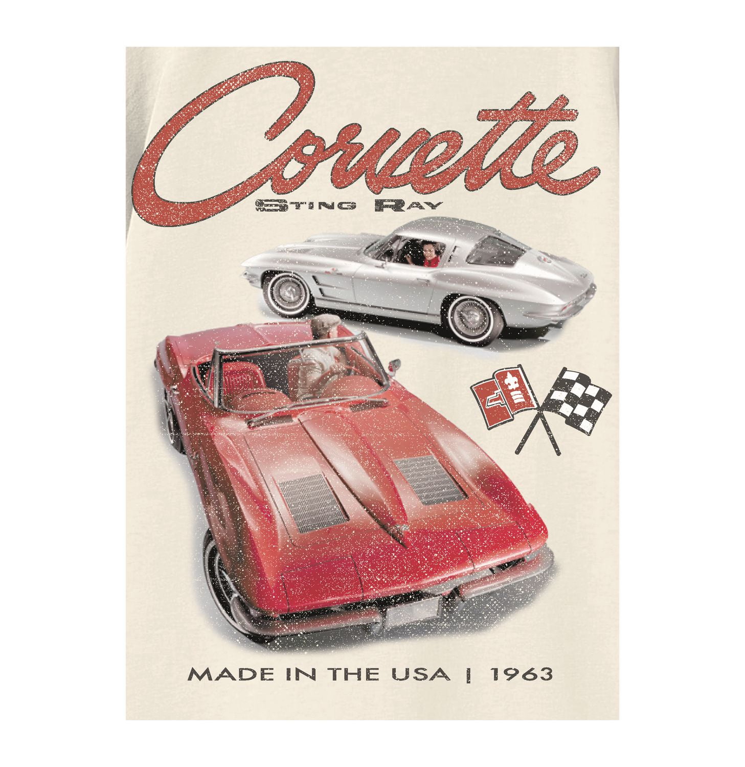 T-Shirt Corvette Pour Garçon, Tailles XS-XL