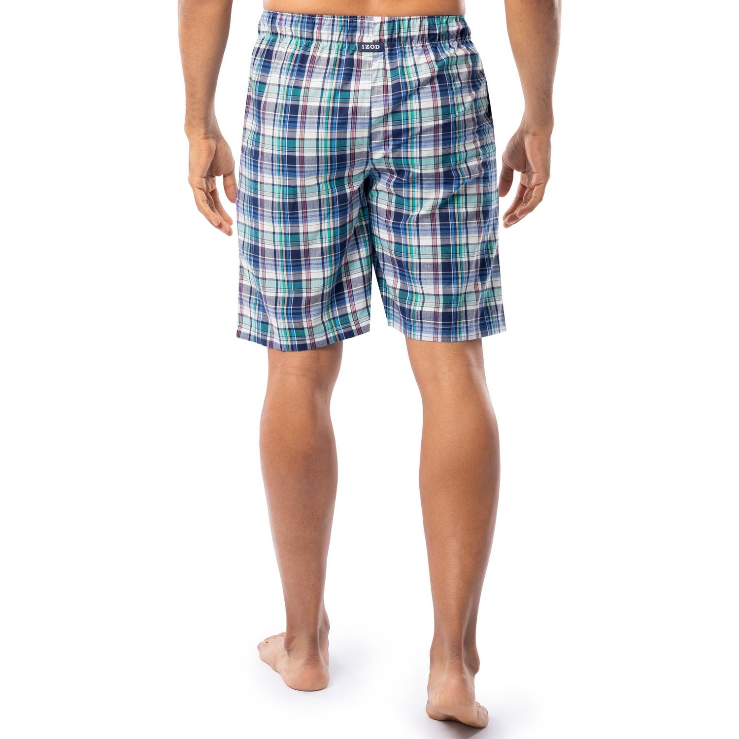 IZOD Men's Woven Sleep and Lounge Pajama Short, Plaid