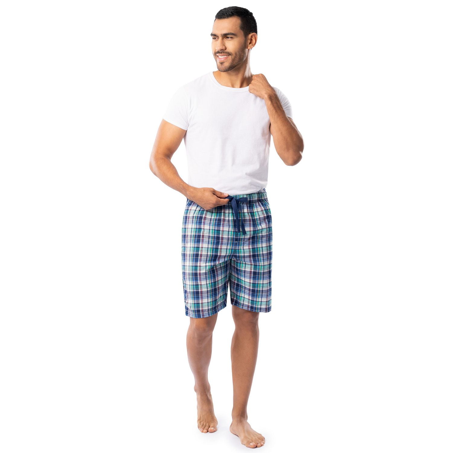 IZOD Men's Woven Sleep and Lounge Pajama Short, Plaid
