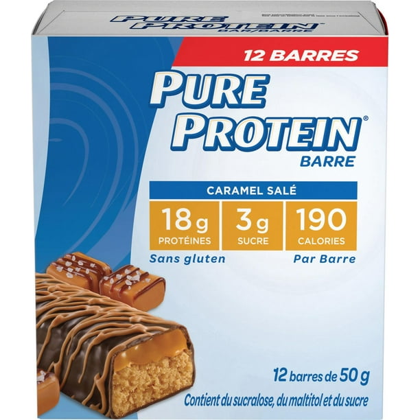 Pure Protein Salted Caramel Bars, 12 x 50 g bars