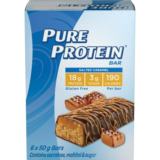 Pure Protein Salted Caramel Bars 6x50G, 6 x 50 g - Walmart.ca