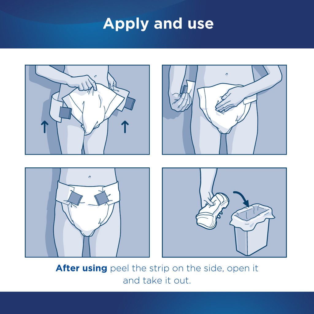 Attends Derma Dry Extended Night Wear Briefs