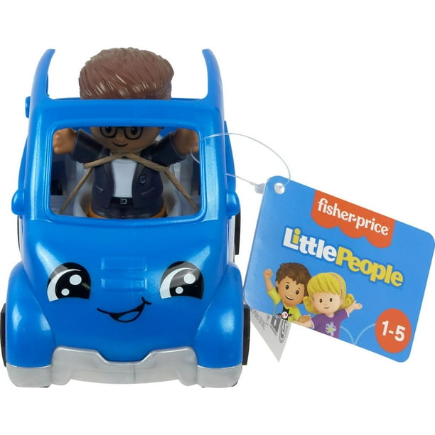 Fisher-Price Little People véhicule électrique jouet voiture et figurine  pour tout-petits, 2 pièces