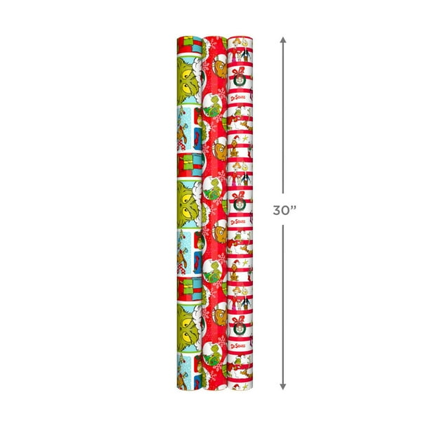 Hallmark Trendy Reversible Christmas Wrapping Paper for Kids (3