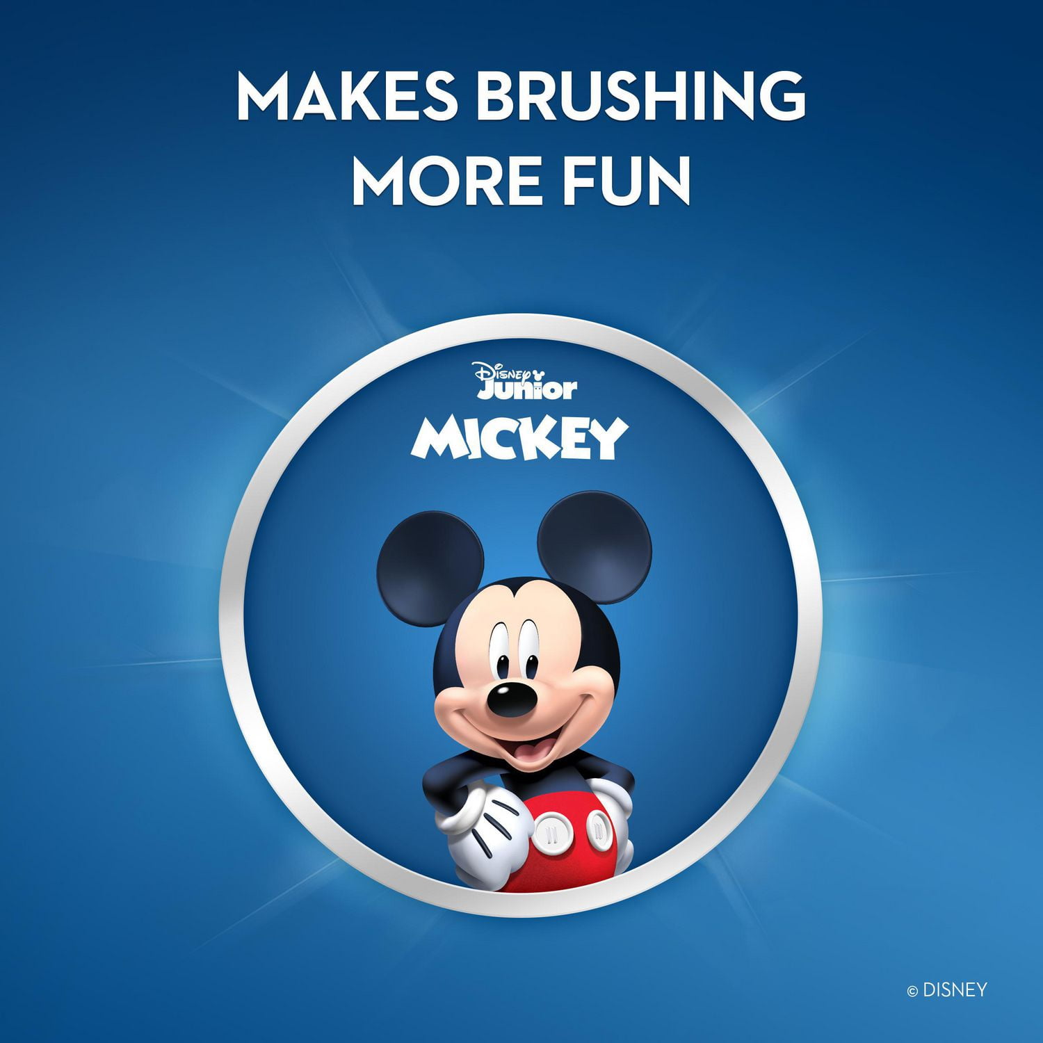 mickey mouse brushing his teeth