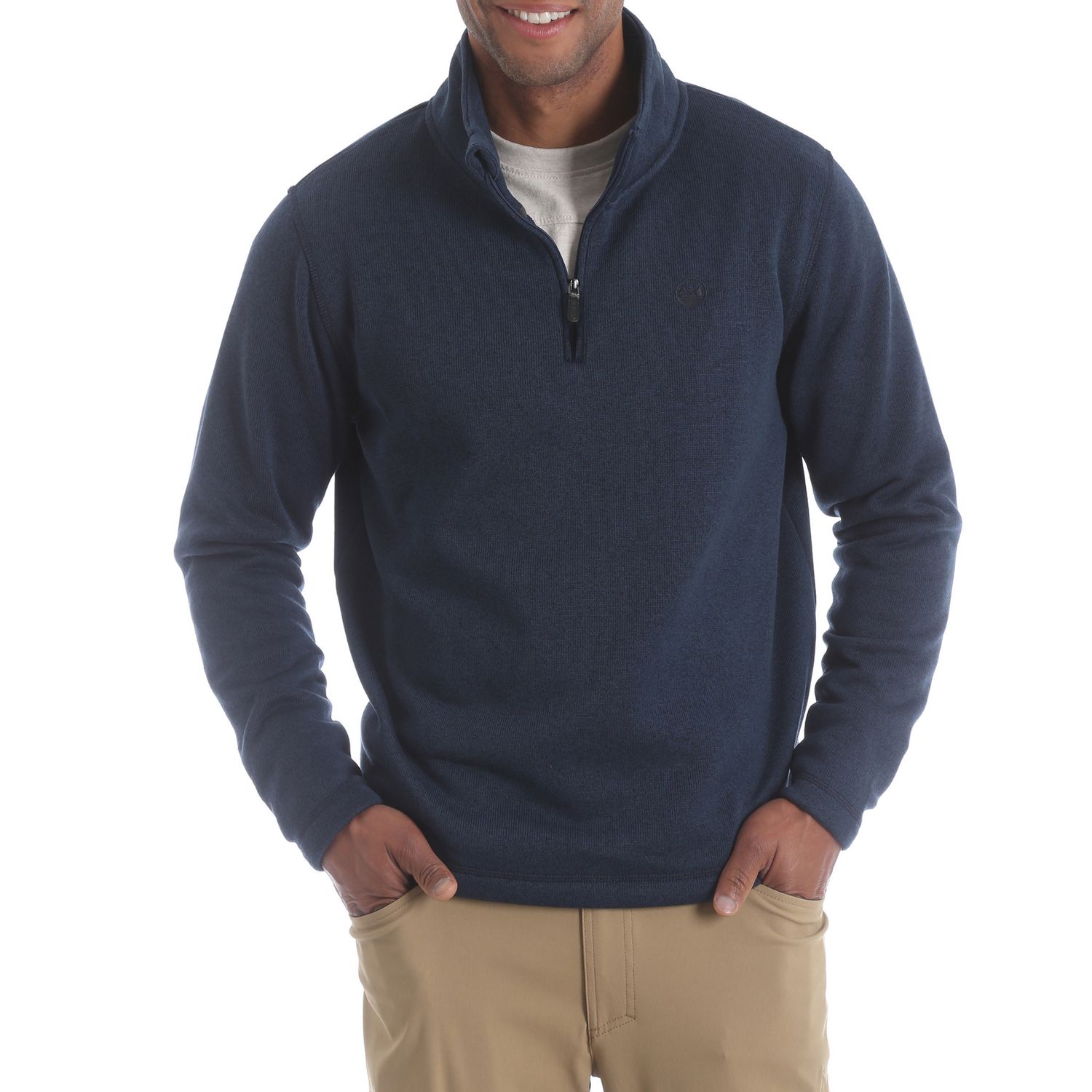 Wrangler Men's Longsleeve 1/4 Zip Polar Fleece Sweater | Walmart Canada