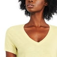 thumbnail image 4 of George Women's Core Slub V-Neckline Tee, 4 of 6