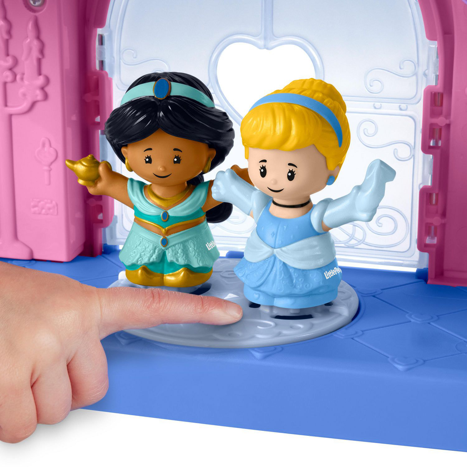 Disney Princess Magical Lights & Dancing Castle Little People Toddler  Playset, 2 Figures, Ages 2-5 