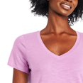 thumbnail image 4 of George Women's Core Slub V-Neckline Tee, 4 of 6