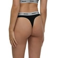 thumbnail image 3 of Mexx Women’s 3-Pack Thong Underwear with Branded Elastic, 3 of 9