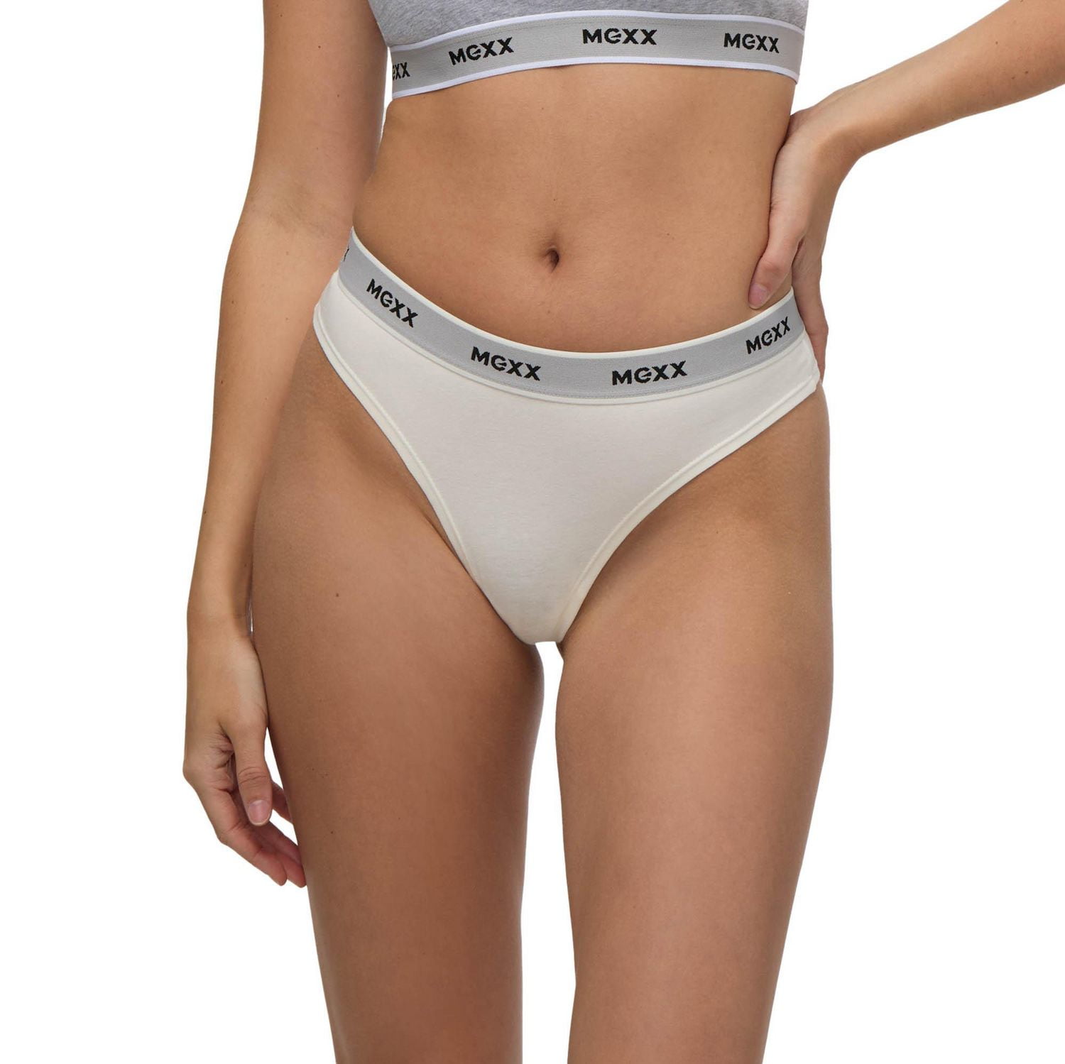 Paquet de 3 cullotes string avec bande élastique à motif Mexx pour femmes XS-XL