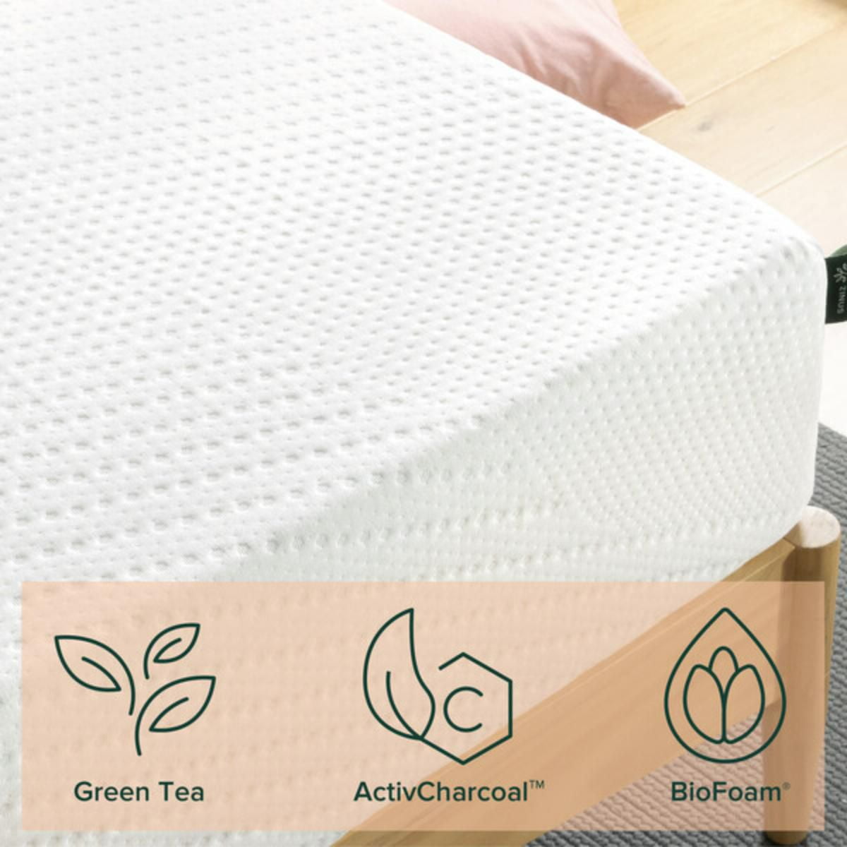 Green tea store charcoal mattress