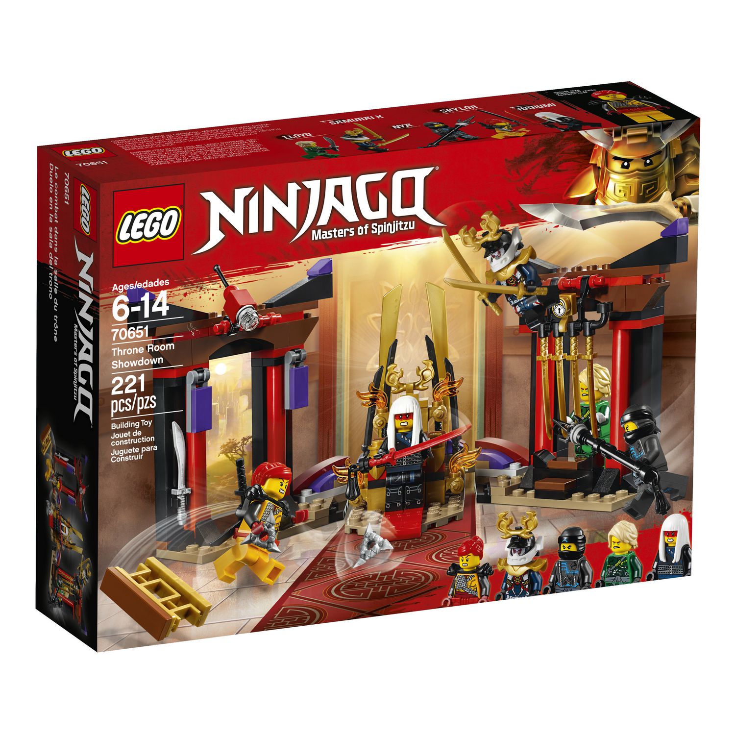 LEGO NINJAGO Masters of Spinjitzu: Throne Room Showdown 70651