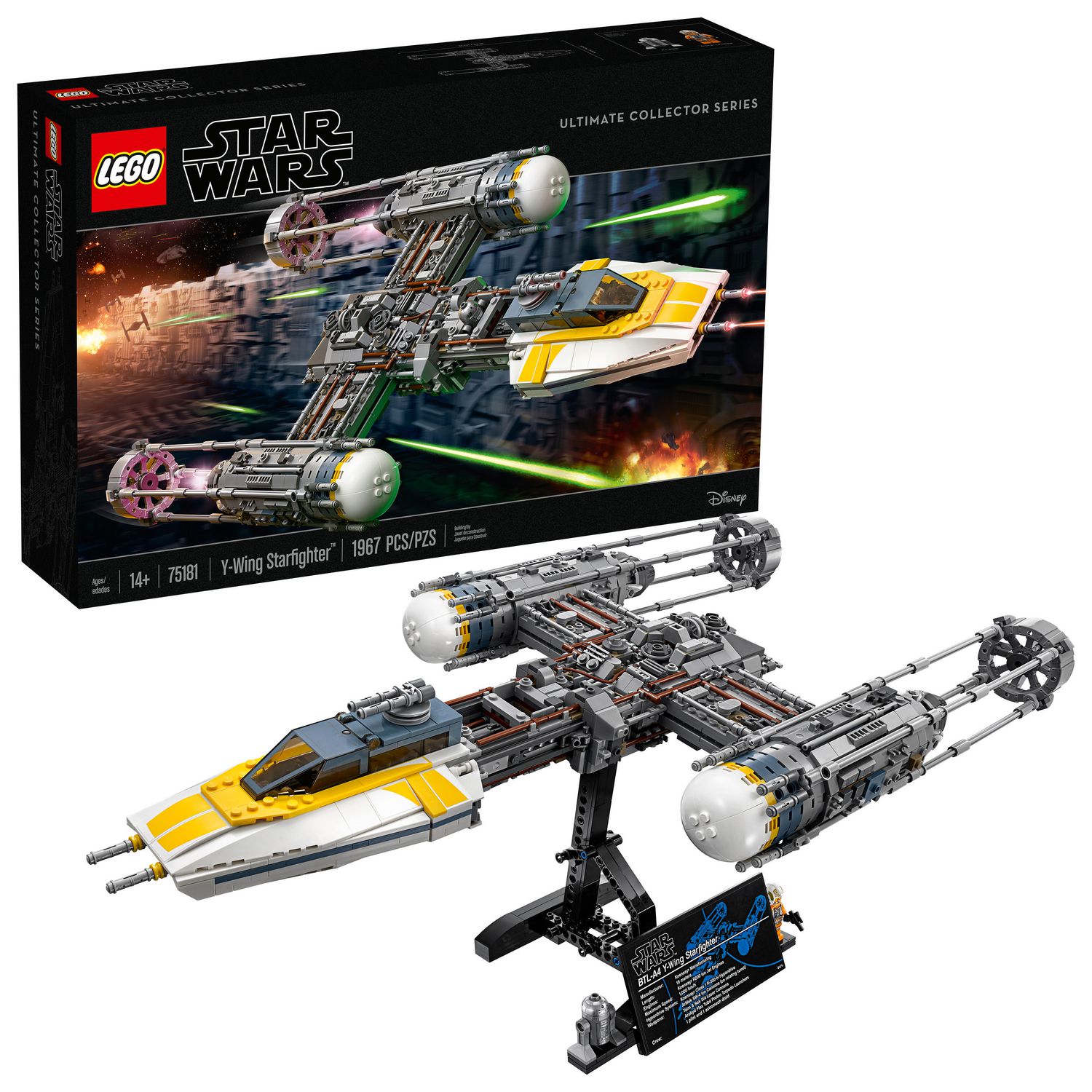 LEGO Star Wars Y-Wing Starfighter 75181 Toy Building Kit (1967