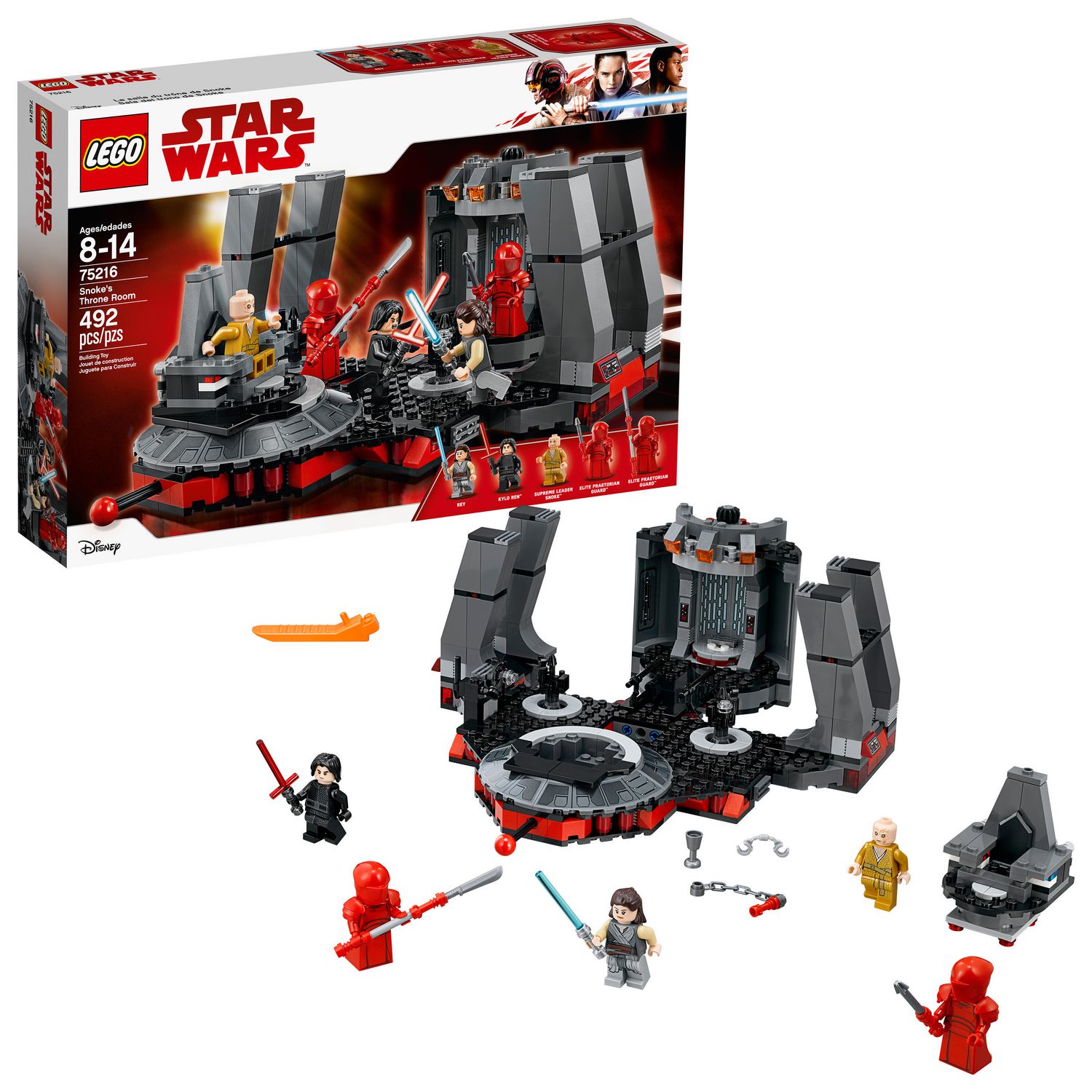 LEGO Star Wars: The Last Jedi Snoke’s Throne Room 75216 Building Kit