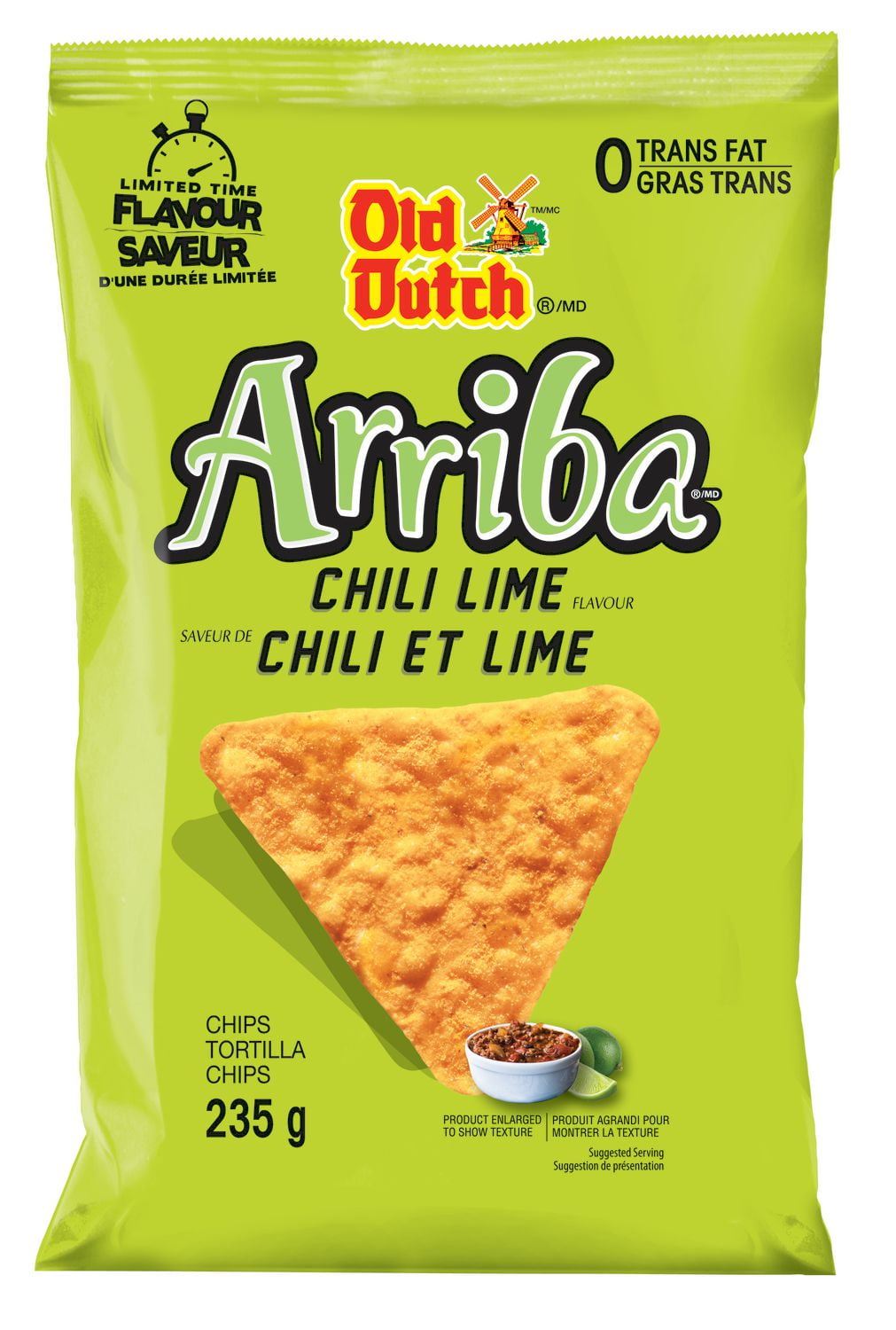 Old Dutch Arriba Chili Lime Tortilla Chips Walmart Canada