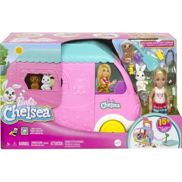 Chelsea Barbie Doll and Treehouse Playset with Pet Puppy