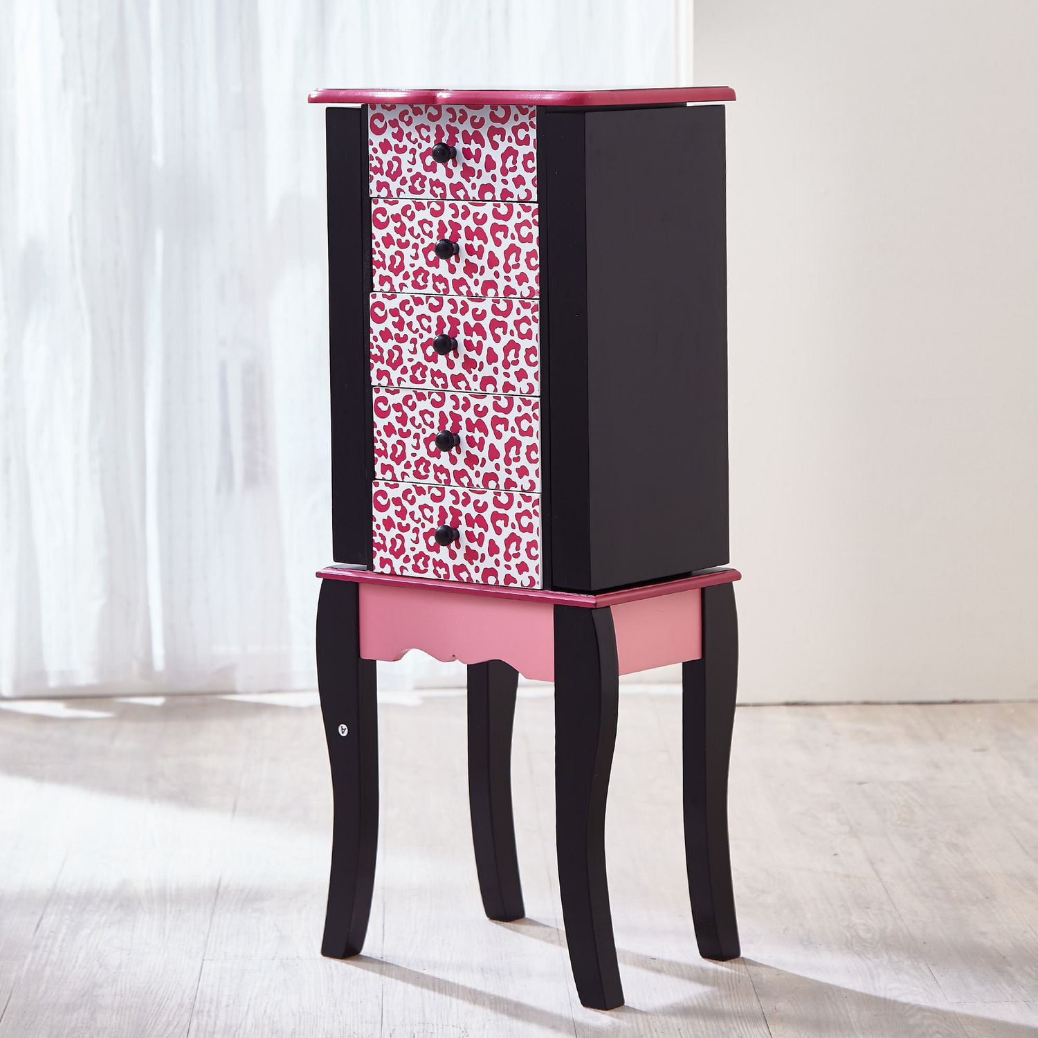 Figurine Commode à Bijoux Shabby Chic – Femme, Jaune, 42 Cm, 3 Kg
