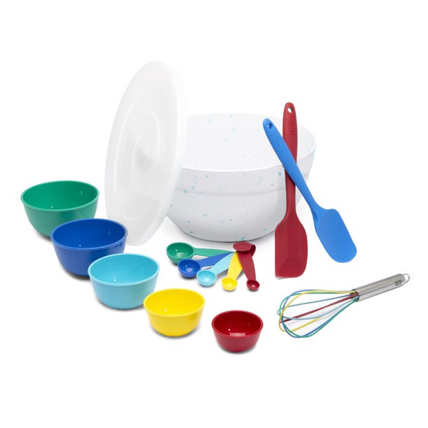 Tasty 15 Piece Baking Kitchen Gadget Set with Large Mixing Bowl