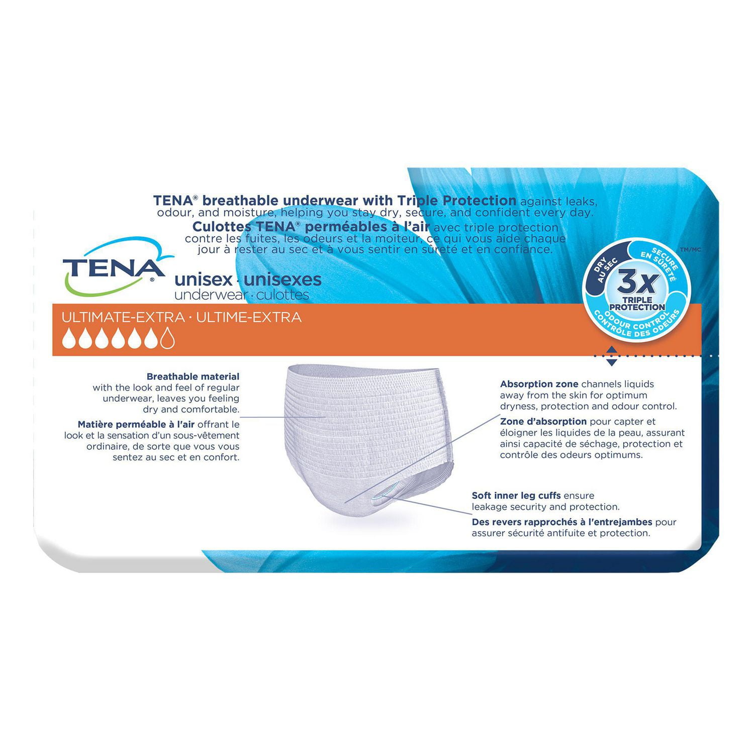 TENA Incontinence Underwear, Ultimate, 2X-Large, 10 Count, 2Xlarge