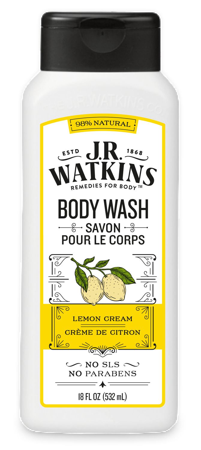 J.R Watkins Lemon Cream Daily Moisturizng Body Wash ...