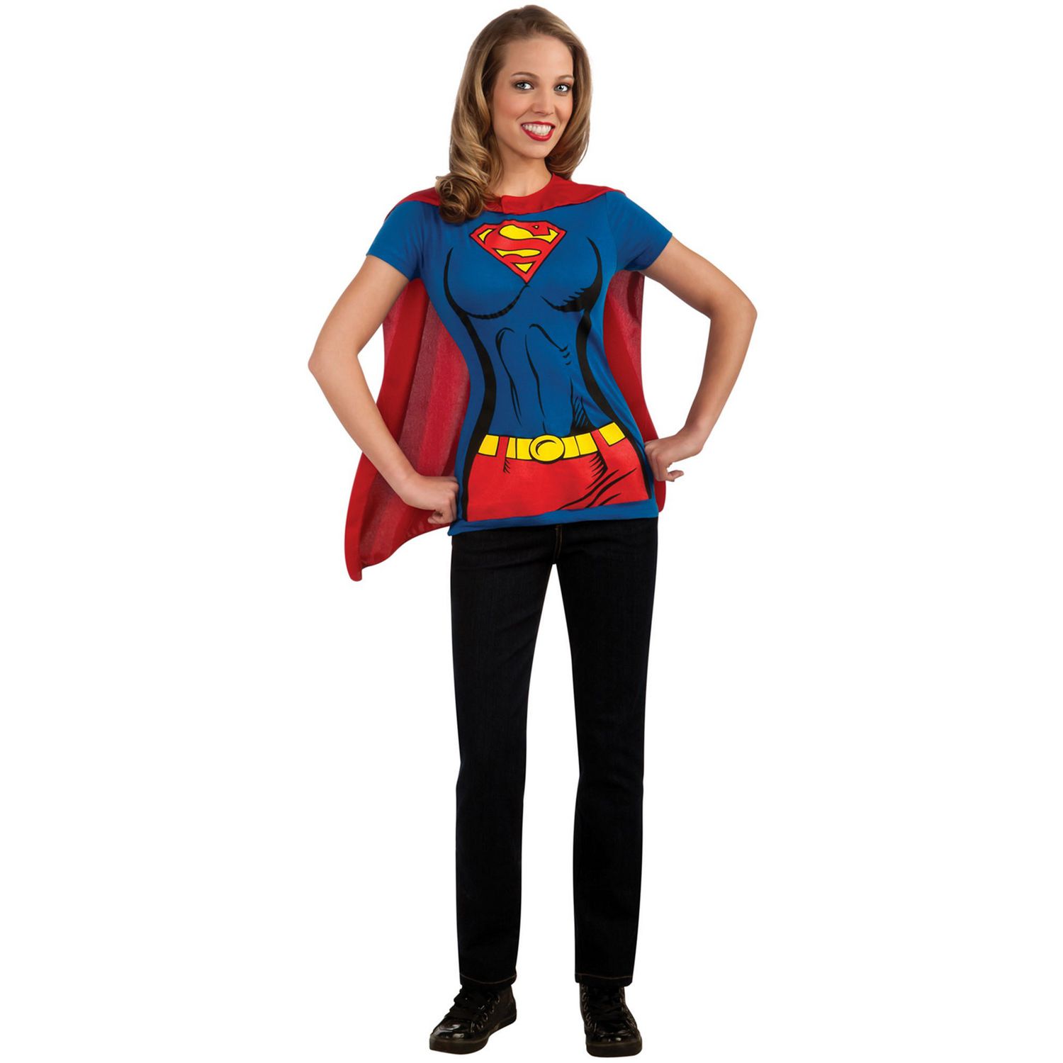 supergirl t shirt and cape