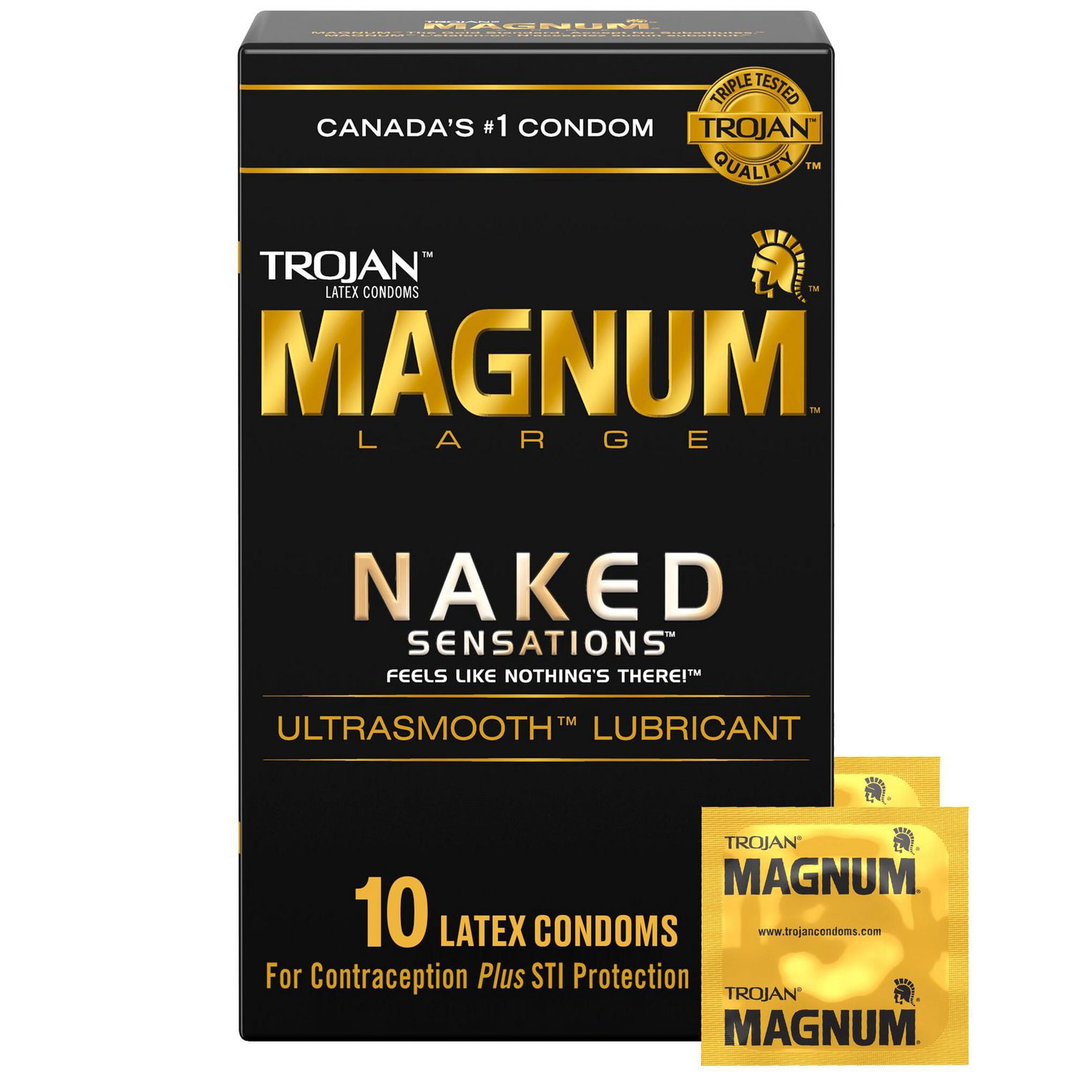 Trojan Magnum Naked Sensations Lubricated Condoms
