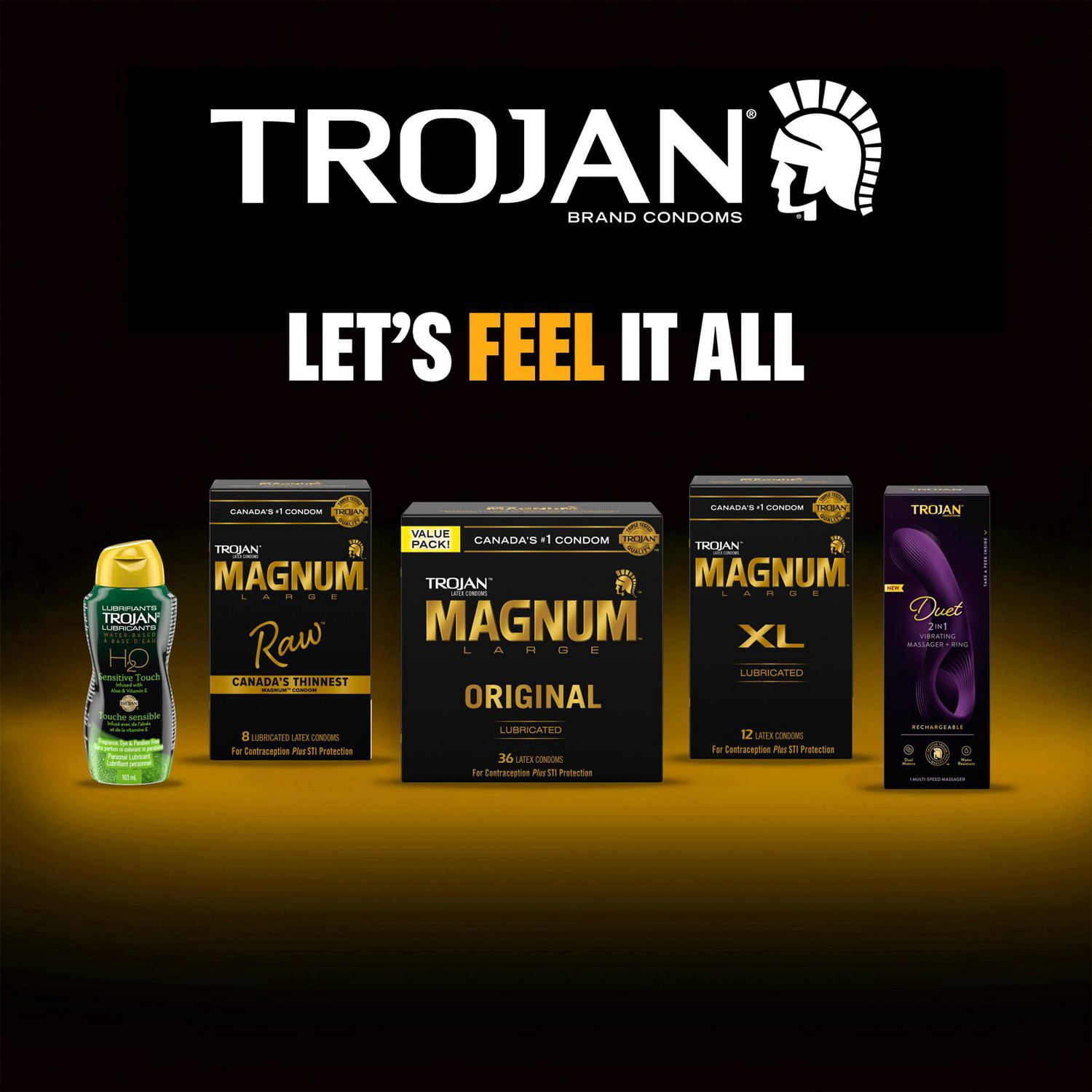 trojan magnum lubricated latex large size condoms 36 ea 176cm Male Handsome Sex Doll main image 1