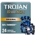 thumbnail image 1 of Trojan BareSkin Lubricated Condoms, Super Thin & Sensitive, 1 of 7