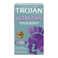 thumbnail image 1 of Trojan Ultra Thin Lubricated Condoms, 1 of 7