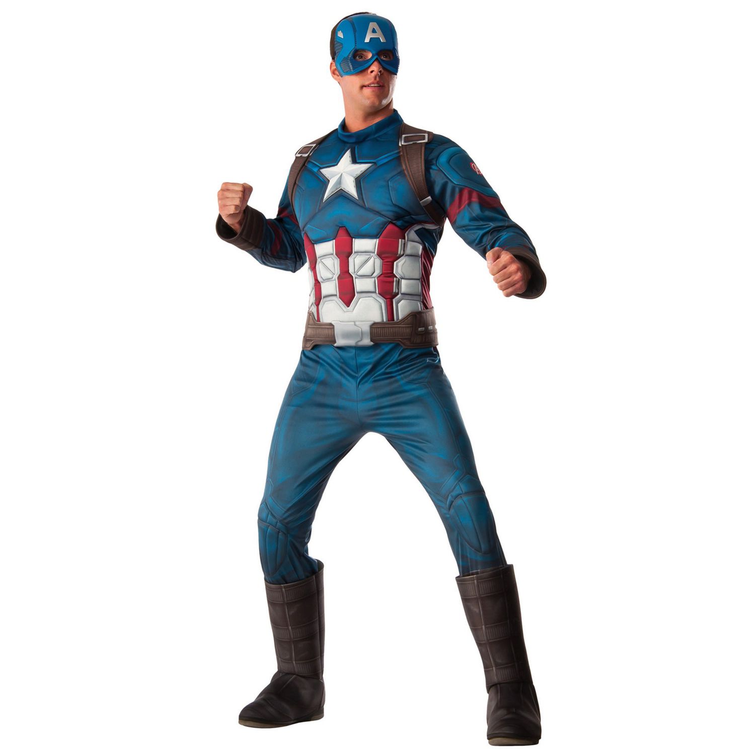 Avengers 4 Deluxe Captain America Costume /& Mask