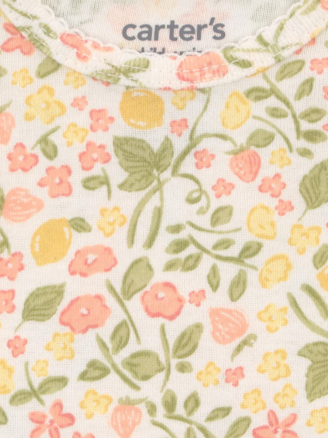 Carter's Child of Mine Infant Girl Short Sleeve 3pk Bodysuits Lemon Yellow