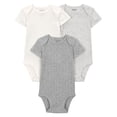 thumbnail image 1 of Carter's Child of Mine IB 3PK Bodysuit - Grey Solid, 1 of 4