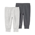 thumbnail image 1 of Carter's Child of Mine IB 2PK Pant - Grey Solid, 1 of 4