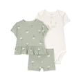 thumbnail image 1 of Carter's Child of Mine Infant Girl 3pc Set Daisy Green, 1 of 7