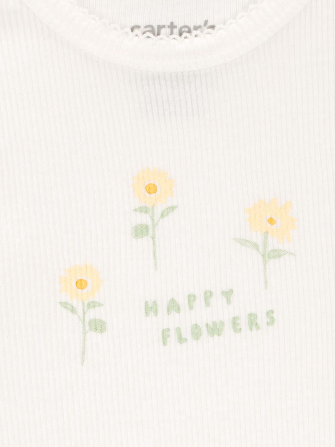 Carter's Child of Mine Infant Girl 3pc Set Daisy Green