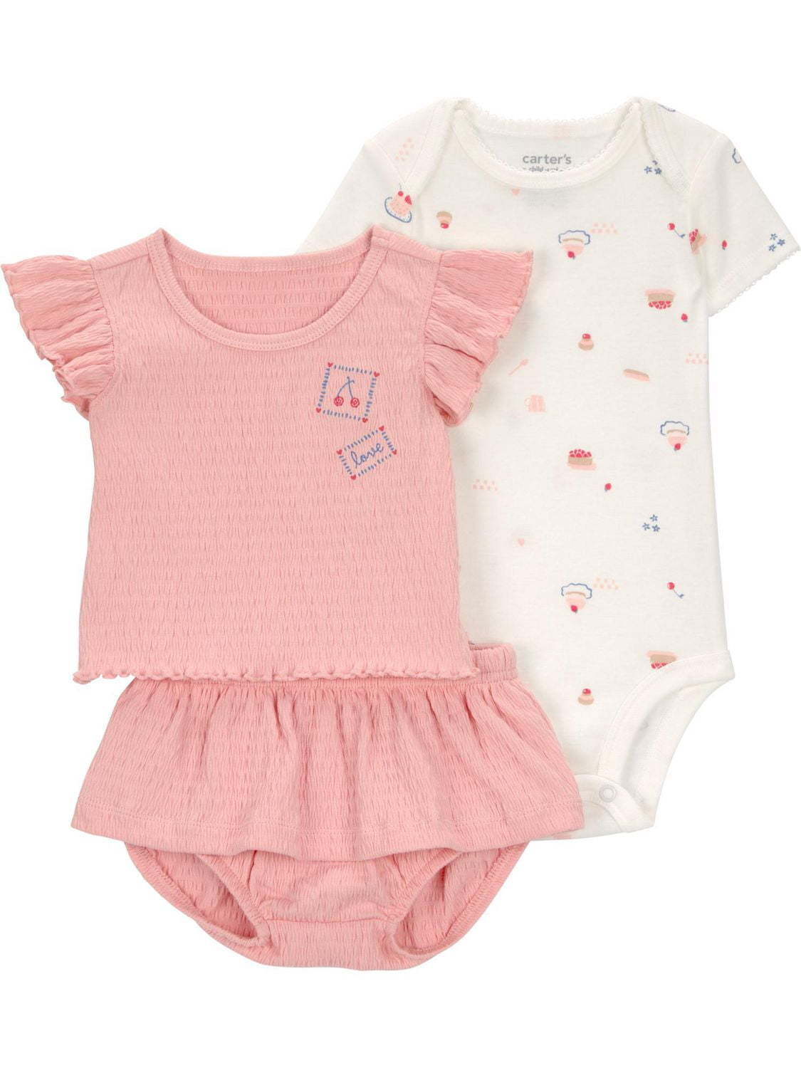Carter's Child of Mine Infant Girl 3pc Set Pink