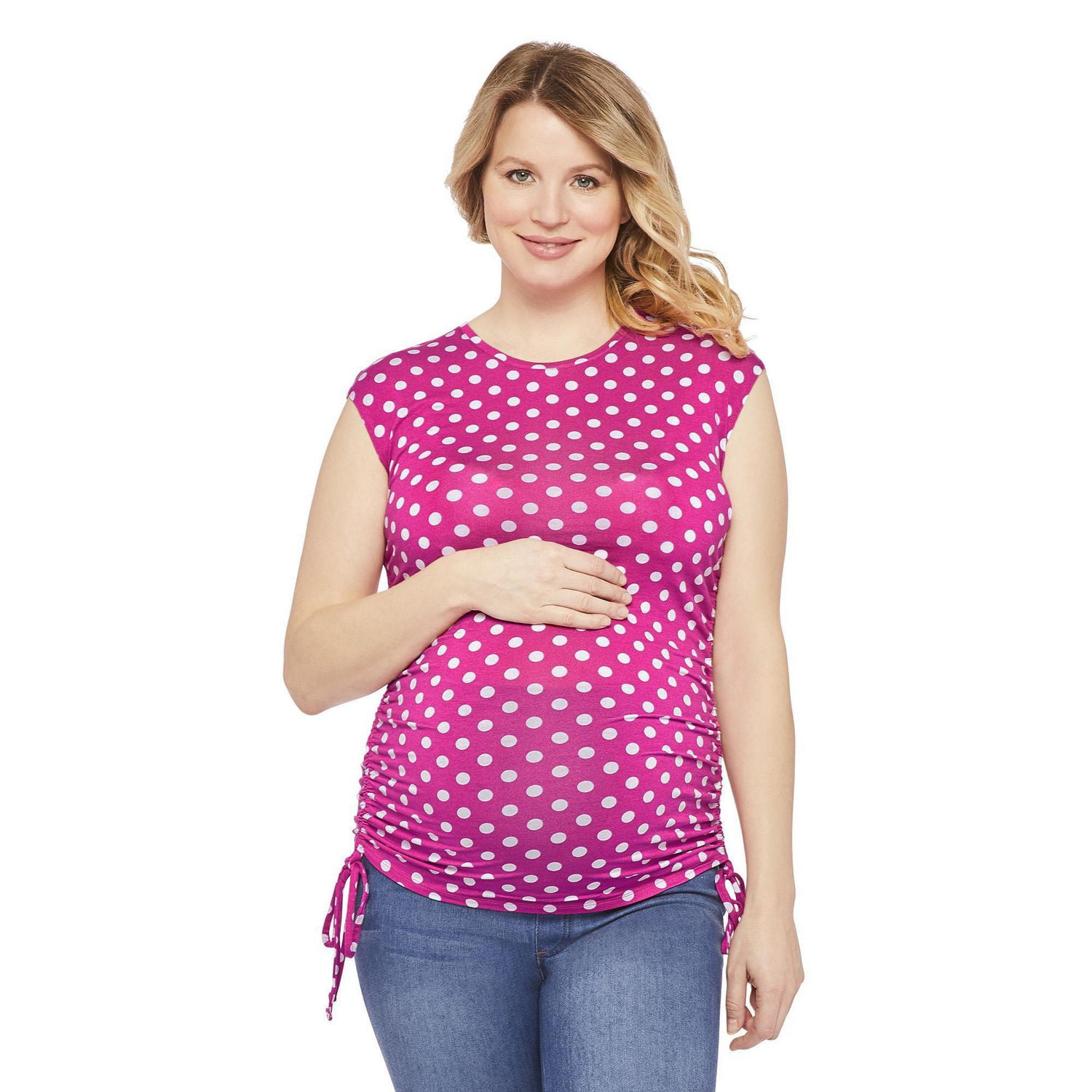 Maternity Printed Ruched Top Walmart Canada