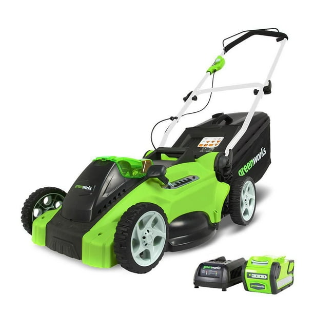 Tondeuse sans fil Greenworks 40 V, 16 po, avec batterie 4,0 Ah et